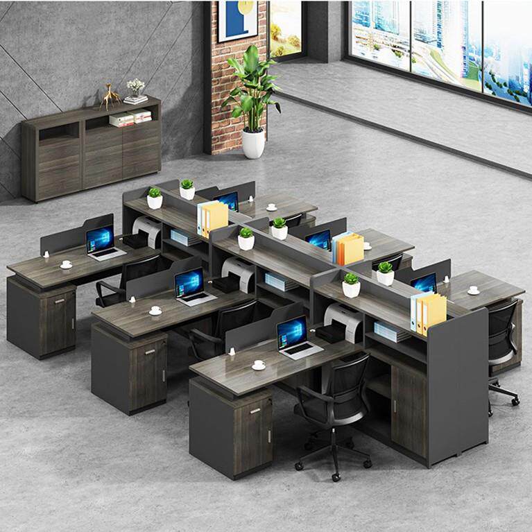 现代办公桌2人位财务办公桌椅组合板式办公桌子4人位office table