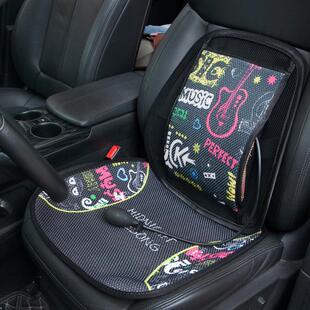 汽车腰靠夏季冰丝透气主驾驶腰靠背座椅按摩腰拖靠垫护腰气囊调节