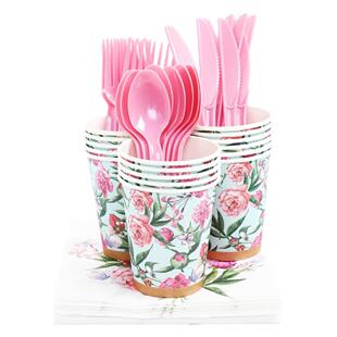 High Quality Hawaiian Garden Party Disposable Tableware Flow