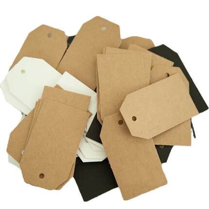 新款直销7*4cm尖头吊牌 烘焙挂牌空白吊牌唛头标示卡产品卡手绘名