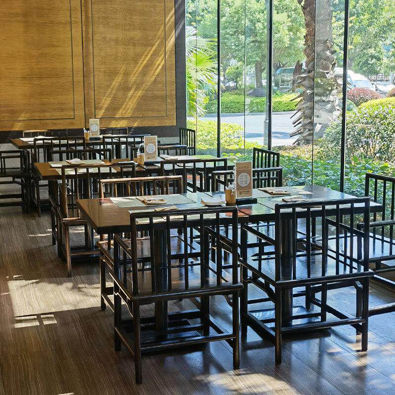 实惠工程单酒店区大饭店餐厅中餐厅西咖啡馆卡座沙发桌椅来图可做