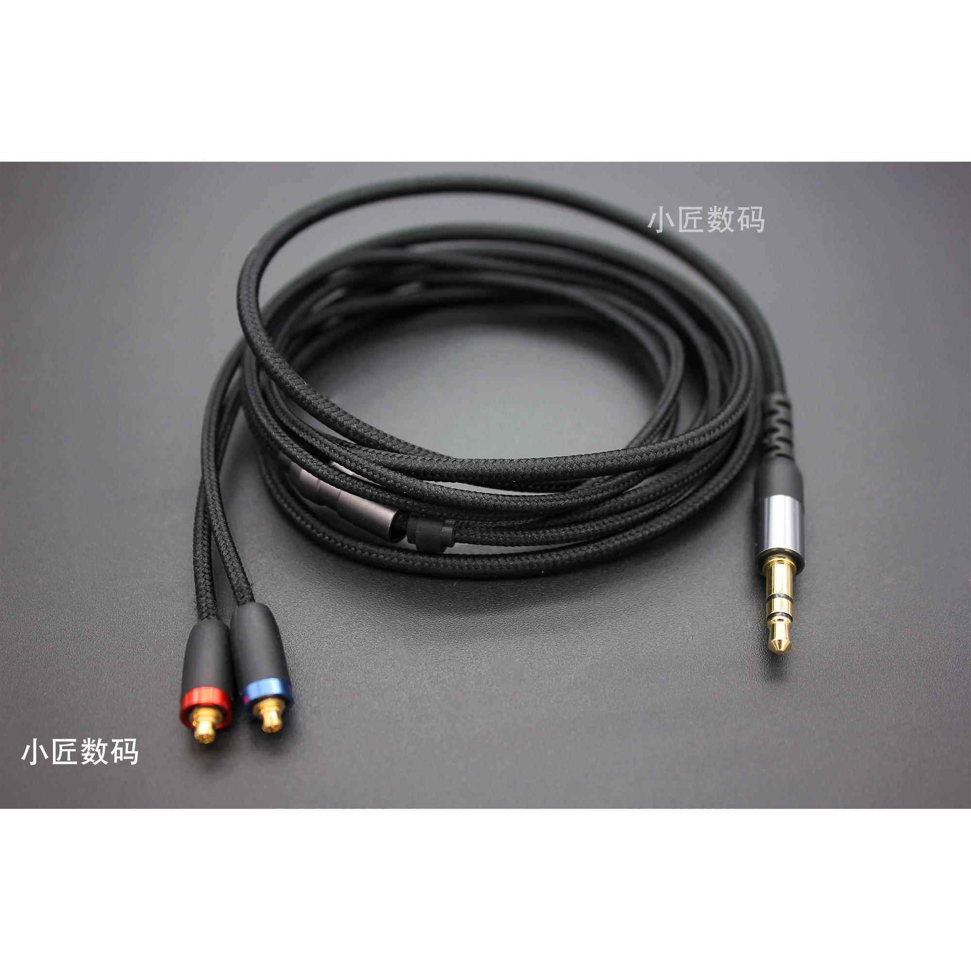 DIY耳机升级线材彩色mmcx 编织铜耳机线 mmcx插针se215se535se846
