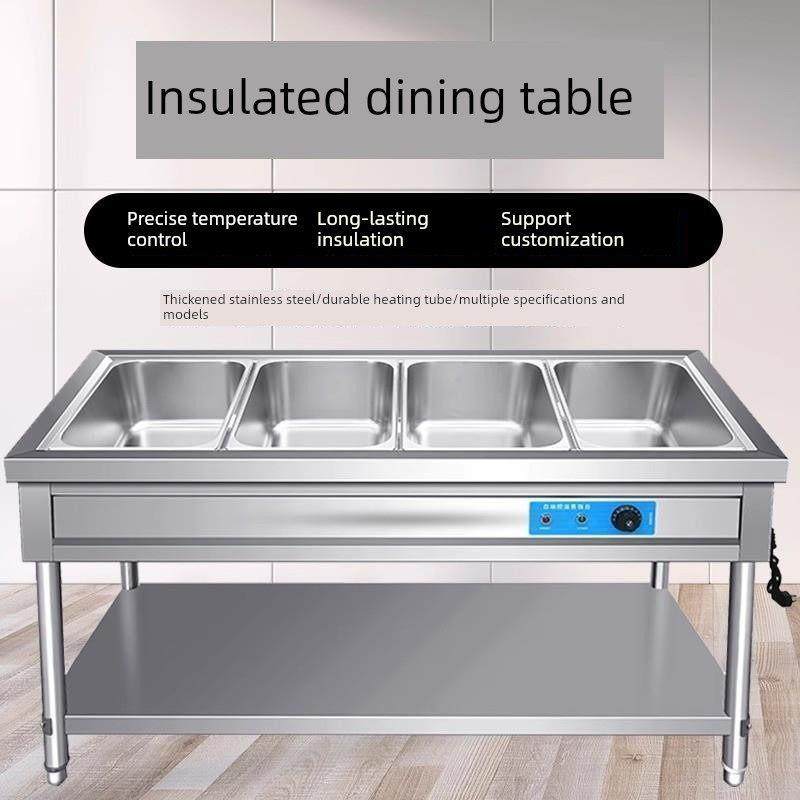 不锈钢快餐保温打菜台热卤保温台商用电加热保温车四格台式保温柜,厨房电器,其他商用厨电,淘宝优惠券,粉丝福利购,淘宝优惠卷