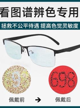 红绿色盲眼镜色盲色弱眼镜色盲色弱矫正眼镜盲色弱专用眼镜