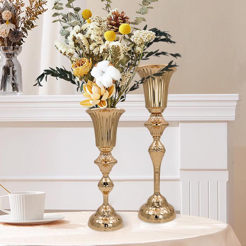 创意花器礼布置酒店欧式餐桌装饰摆花烛UZM婚瓶客厅工艺品台件插