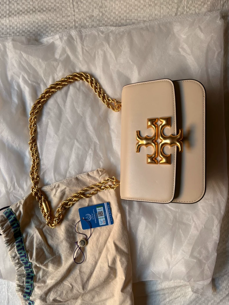 Tory Burch 白色小金砖 9.5 新 闲置出