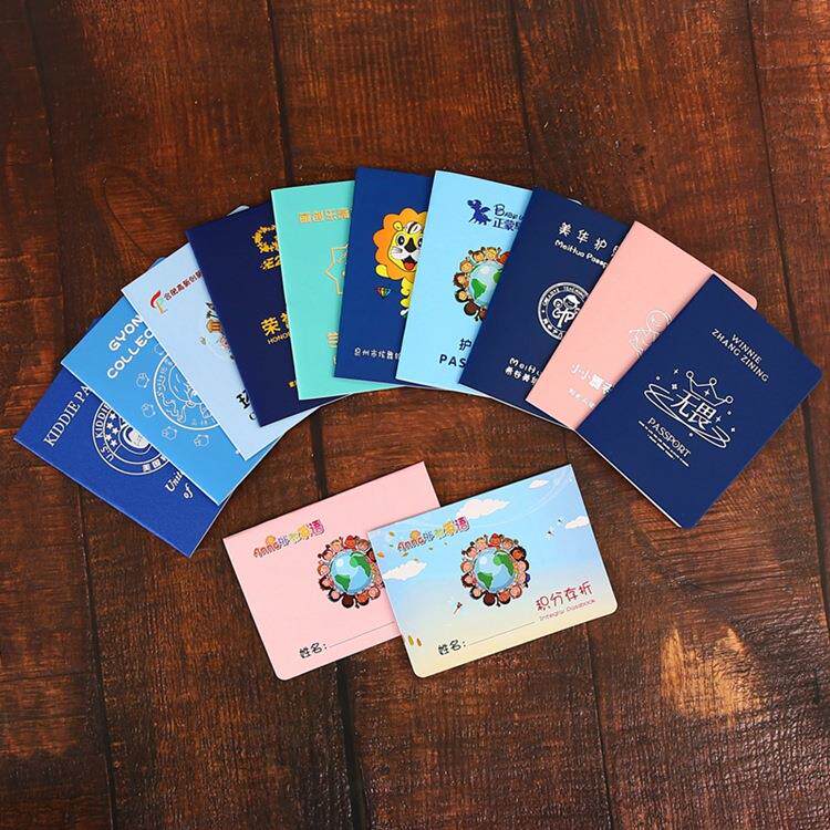 儿童护照学员早教成长手册英语积分存折通关证书儿童护照