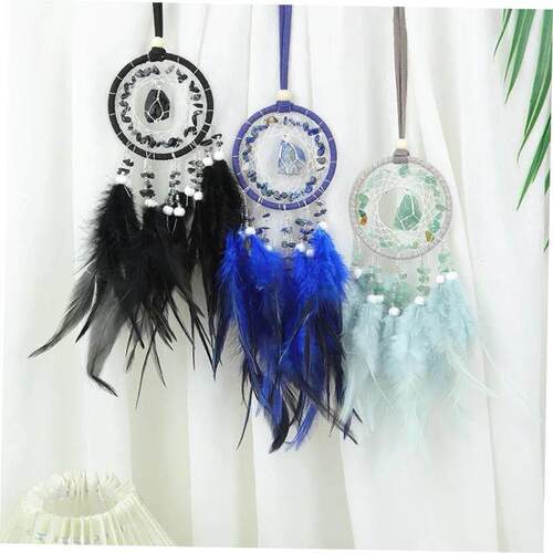 Natural Crystal Dream catchers 7 Chakra Gemstone Dream Catch