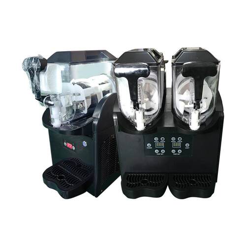 果商助用双缸L*2小型雪融机IT-SM自酒店奶茶店用汁可乐冰昔沙奶雪