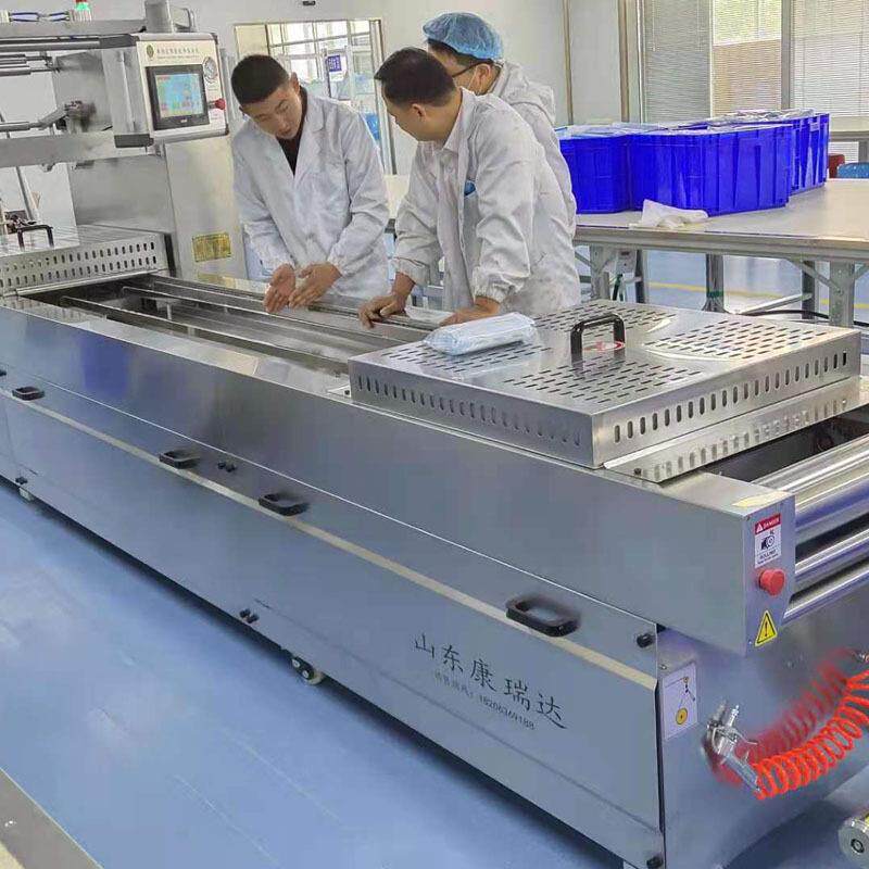 卤蛋咸鸭蛋真空封口机全自动连续拉伸膜真空包装机食品打包塑封机