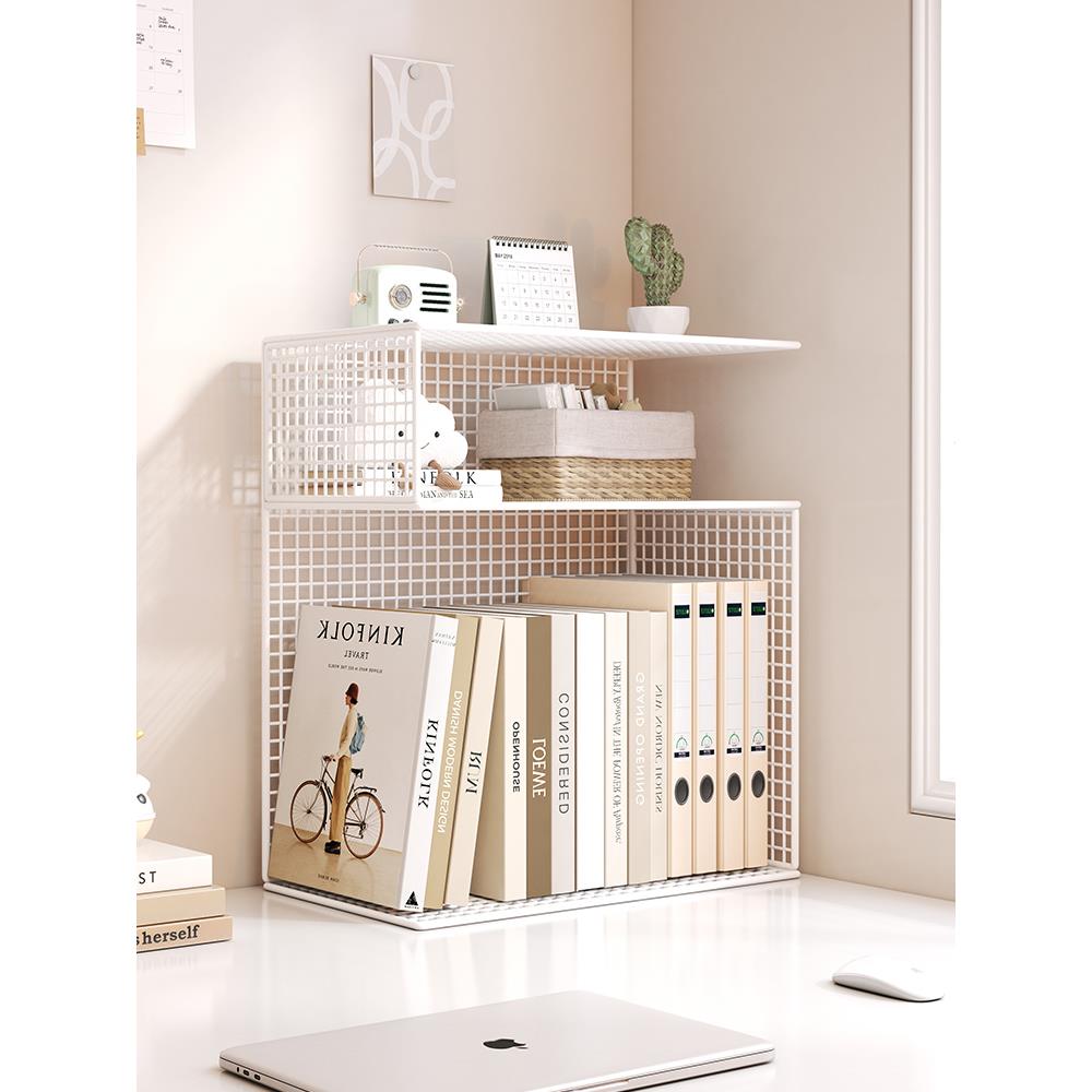 桌面书架书桌储物架书桌文件储物架多层儿童学生分层柜