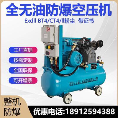小型防爆空压机BT4移动型化工天然气粉尘CT4高压微型空气压缩机