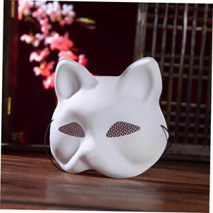 White embryo Halloween mask Costume party hand-painted mask