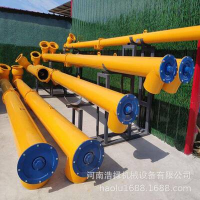 绞龙管式螺旋输送机建筑用水泥砂浆上料机漏斗式蛟龙输送泵