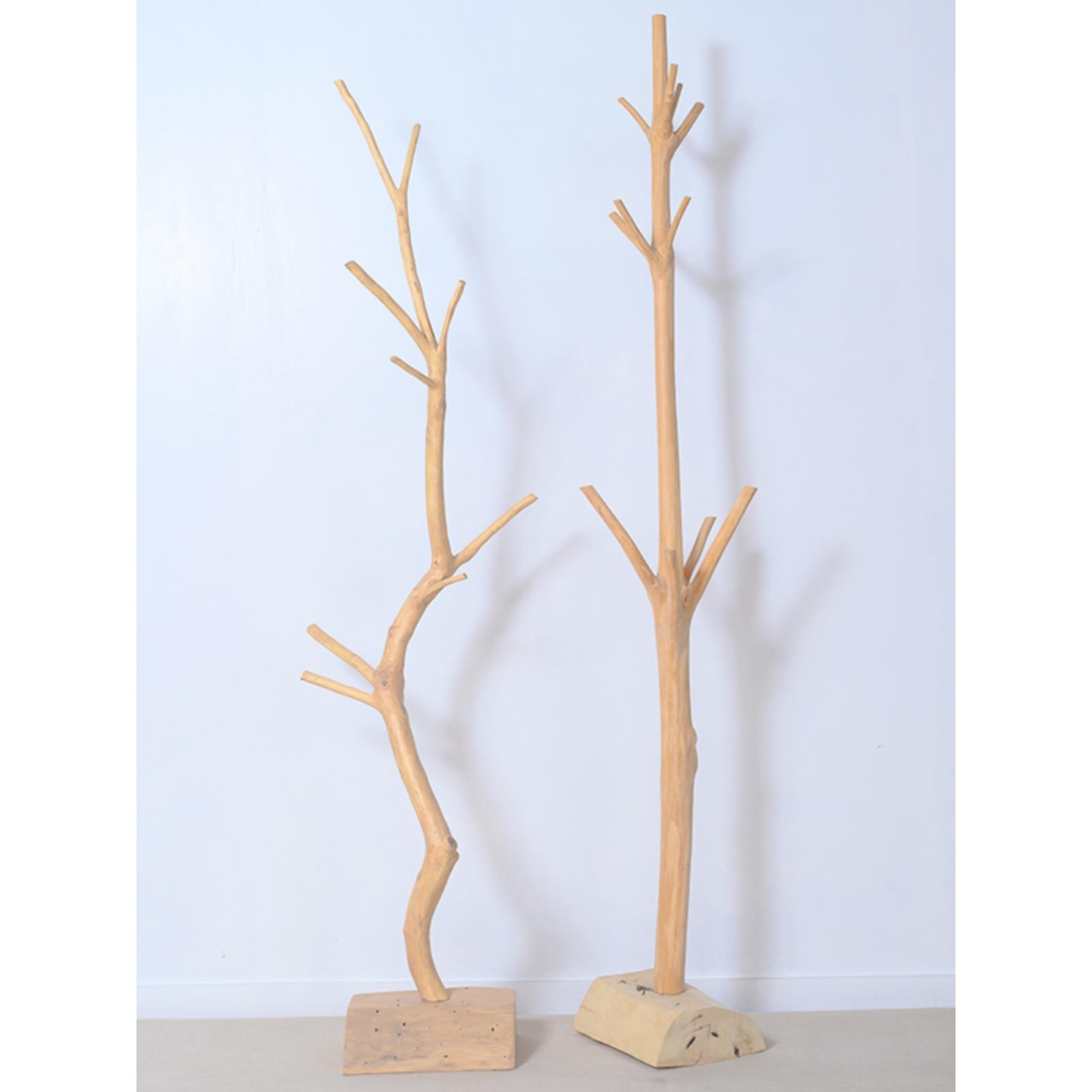 高档干树枝天原木衣帽架酒店民挂简宿衣架卧室约现代家用实然木落