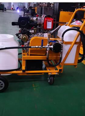动力强手推式乳化沥青撒布机 柴油路面沥青养护喷洒机