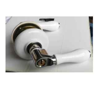 T0101CL 执手锁门锁室内锁卫生门 执手锁手陶间瓷执锁把手锁房筒式