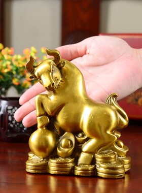 全铜十二生肖ETF件面桌属摆猴鼠牛虎兔龙蛇马羊鸡狗猪家居中式装