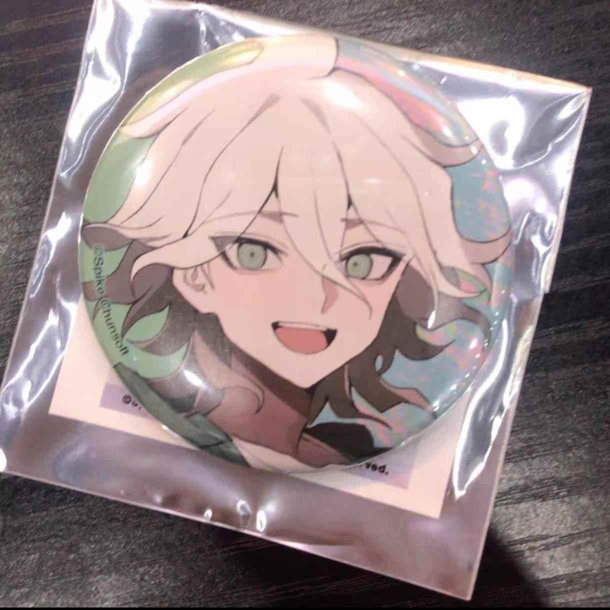 弹丸论破 新绘闪吧唧 画师联动 狛枝凪斗 徽章谷美周边挂件装饰
