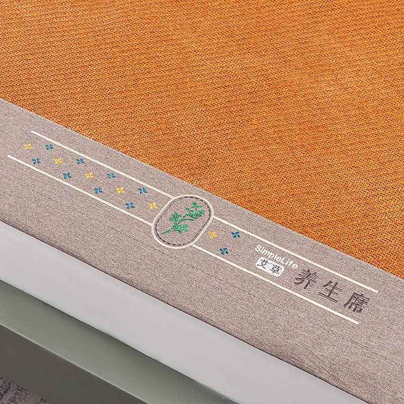 艾草养生藤席席印玉藤席深山老藤野山藤加厚尼IRV透红气夏季软垫