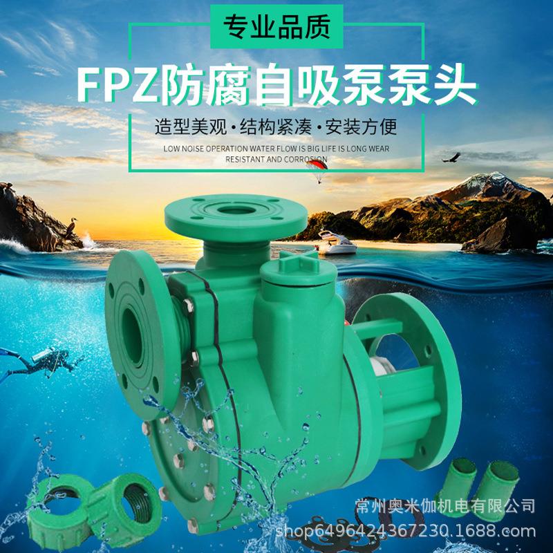 FPZ/FP强聚丙烯耐腐蚀自吸泵泵头化工泵泵头配件