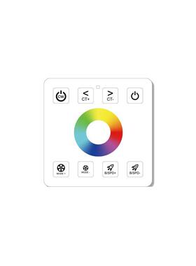 RF铁壳86触摸面板RGB+CCT控制器 RGBCW五合一灯带 RGBWW调光色温