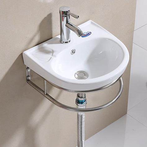 迷你洗手盆小公寓浴室挂盆阳台洗手盆陶瓷台面托盘简单壁挂式家