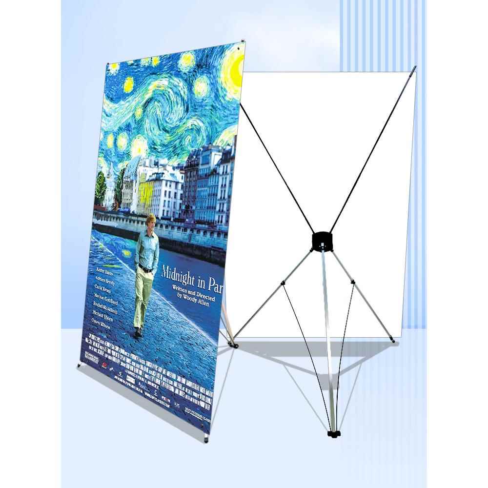 x展架120x200易拉宝展示架子广告牌展示牌立式落地电影院海报制作