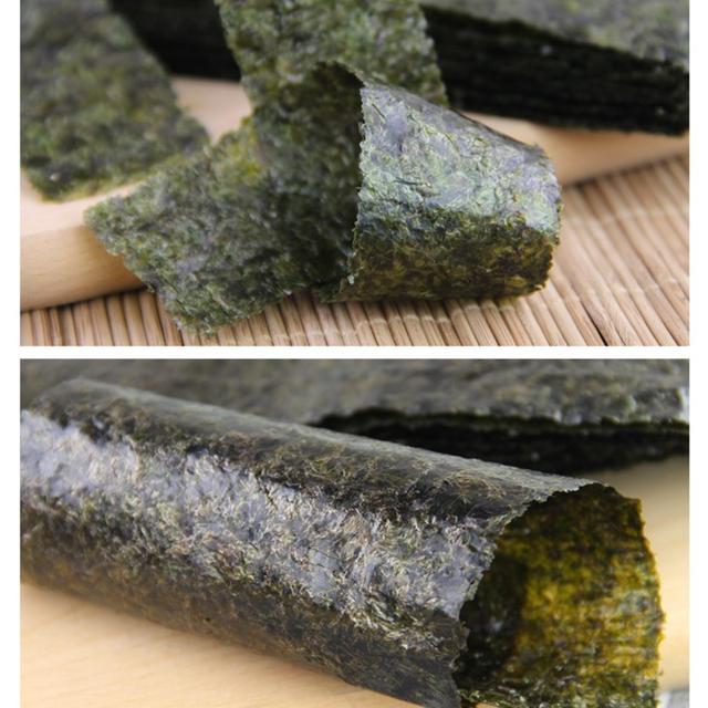 笑口喵半切型商用寿司海苔 台湾饭团专用烤海苔手卷紫菜包饭100张