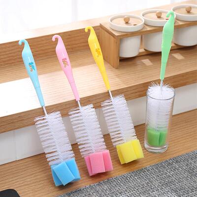 Long-handled brush for cleaning cups, mugs, and bottles. Thi