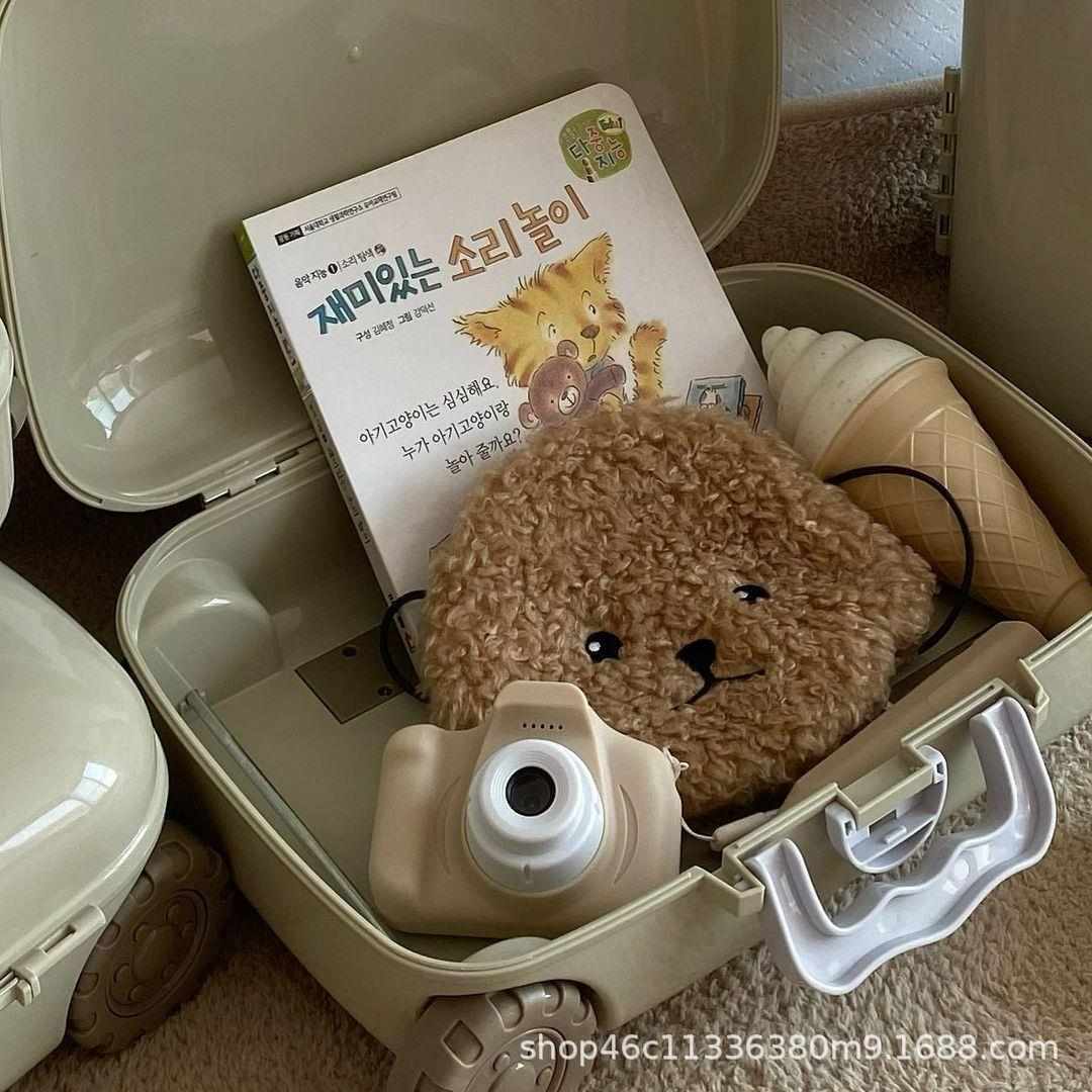 韩国小众品牌同款儿童户外玩具收纳拉杆箱 露营旅行mini行李箱