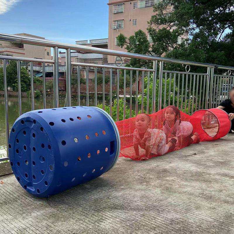 黑坑专用鱼护桶 150升带漏水孔装鱼桶鱼塘钓场不伤鱼涂胶网鱼护桶
