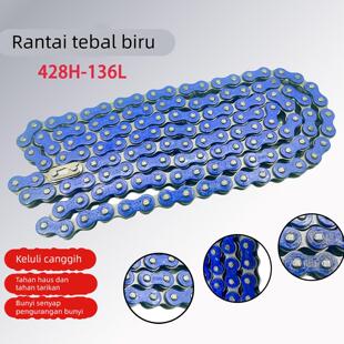 摩托车适用炼条彩色428H 炼条 415H全套加厚炼条静音耐拉传动改装