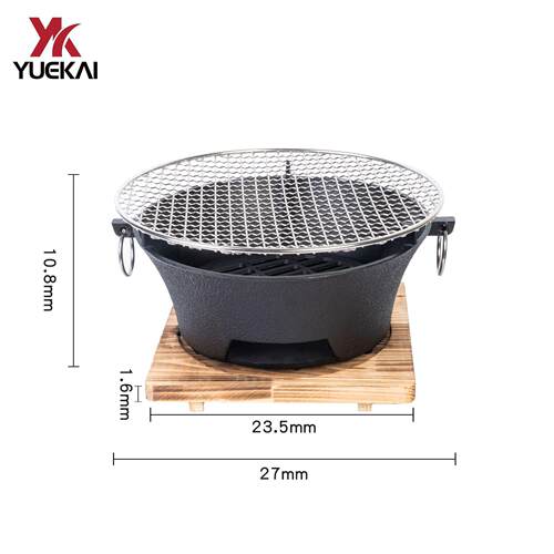 烤肉煮茶烧烤炉加厚老式围炉碳炉铸铁烧烤炉炭火炉迷你生铁炉熬药