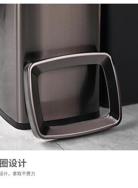 厂家直销内桶NFF0升不锈钢投手纸桶机场学3校盖无垃圾桶方形直垃