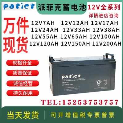 Patict派菲克蓄电池NP12V120AH100AH65AH38AH17AH7AH/EPS/UPS机房