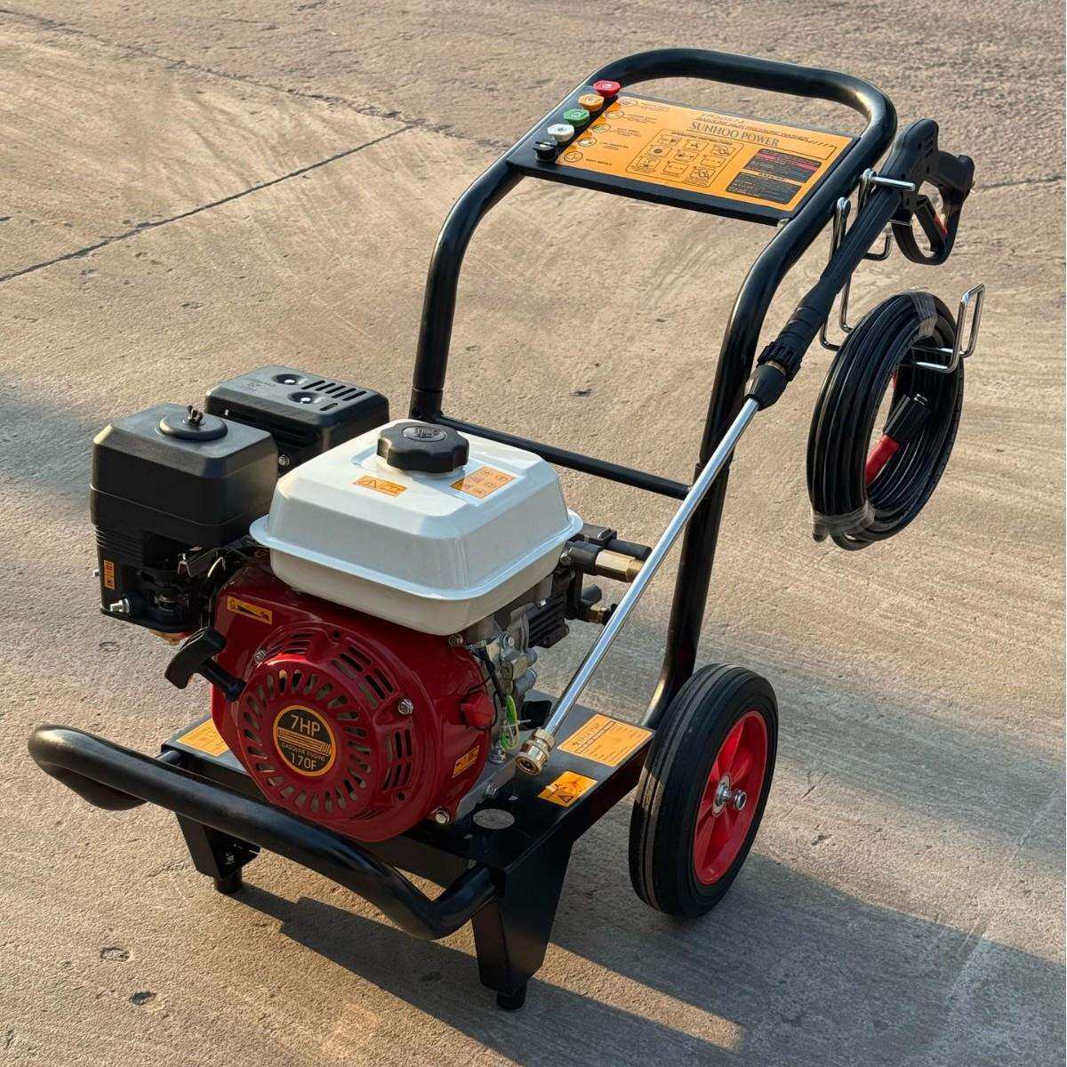 汽油清洗机7HP 外贸180bar高压水流洗车洗地外贸出口