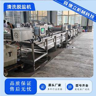 海产品加工设备蕨菜酱黄瓜脱盐清洗机酸菜脱盐果蔬海鲜清洗线