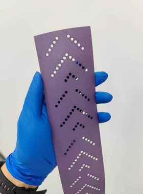 70x420mm 70x400mm 多孔砂纸 紫色旋风干磨砂纸 陶瓷磨料紫砂