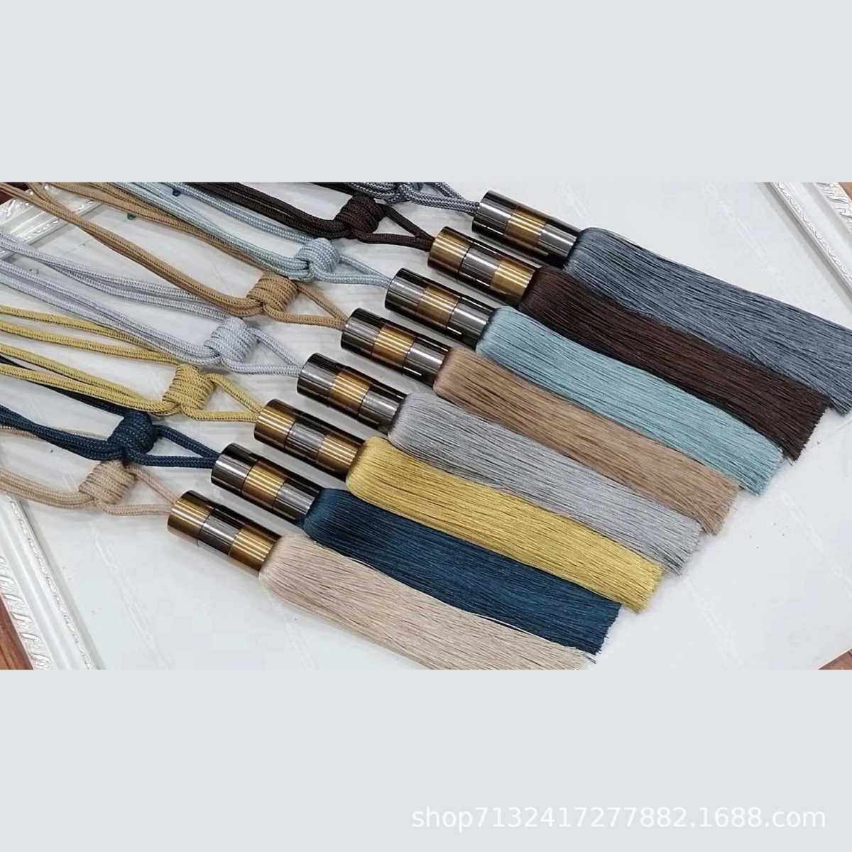 现货供应 欧式简约窗帘流苏装饰绑带挂球 现代绑球绑绳吊穗窗帘扣,纺织面料/辅料/配套,流苏/穗,淘宝优惠券,粉丝福利购,淘宝优惠卷