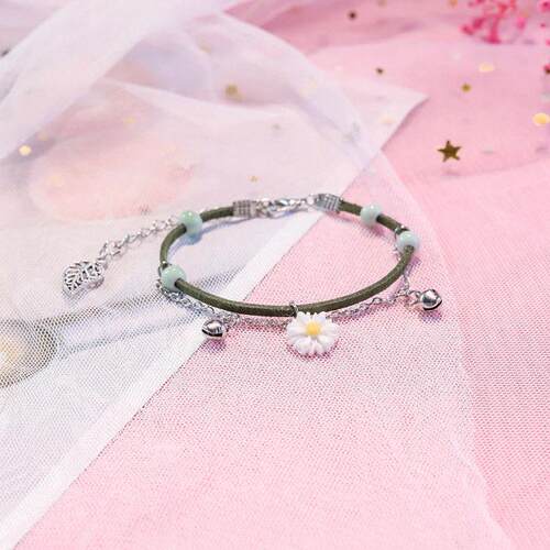 Lucky Retro Brlet Ins Niche Design Mori Sisters Daisy Flower
