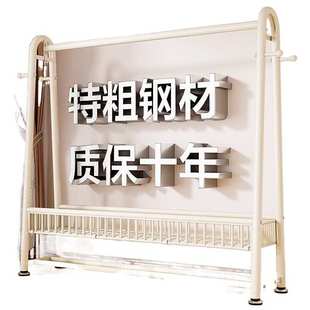 衣服挂杆 晒衣架阳台家用简易衣架晒衣杆卧室收纳晾晒架落地式