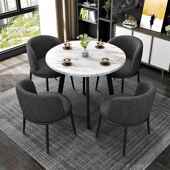 简约小接洽谈桌椅组合售楼部会客休闲详见包装 待桌子办公室休圆息