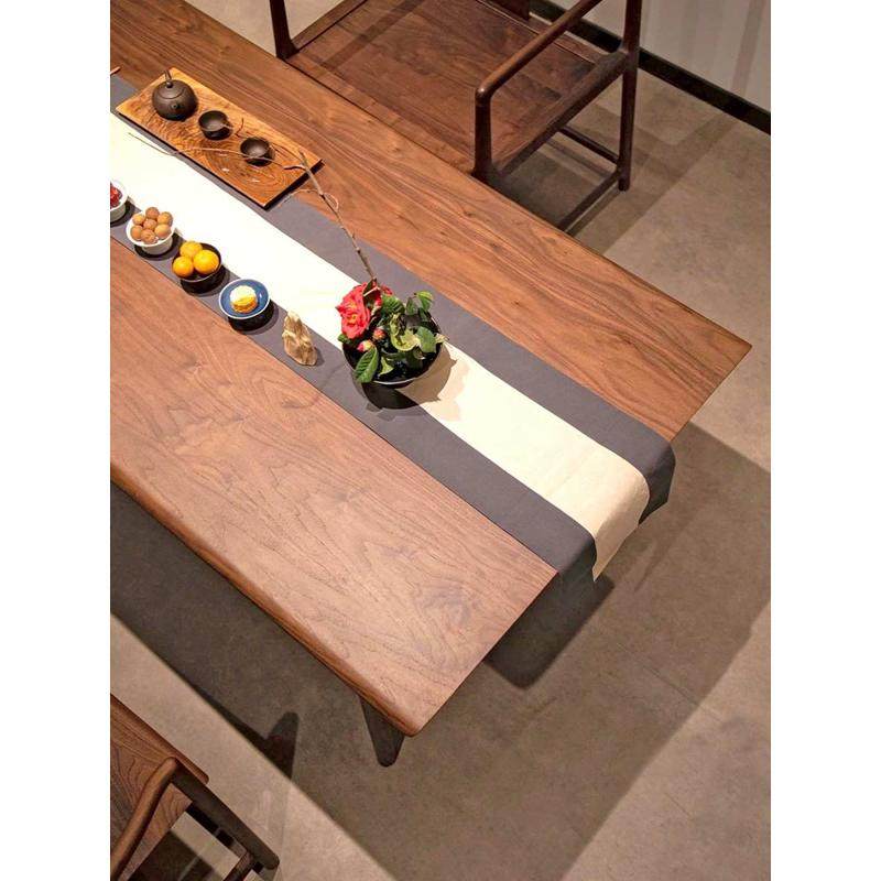 9U新中式茶桌椅组合黑胡桃木茶台别墅阳台喝茶桌酒店民宿禅意实木,住宅家具,家用茶台/茶桌,淘宝优惠券,粉丝福利购,淘宝优惠卷