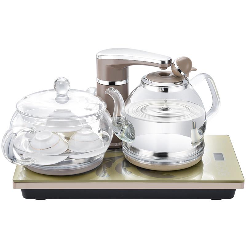 新功G16 全自动上水电热烧水壶煮茶器嵌入式茶台电磁炉茶具20x37