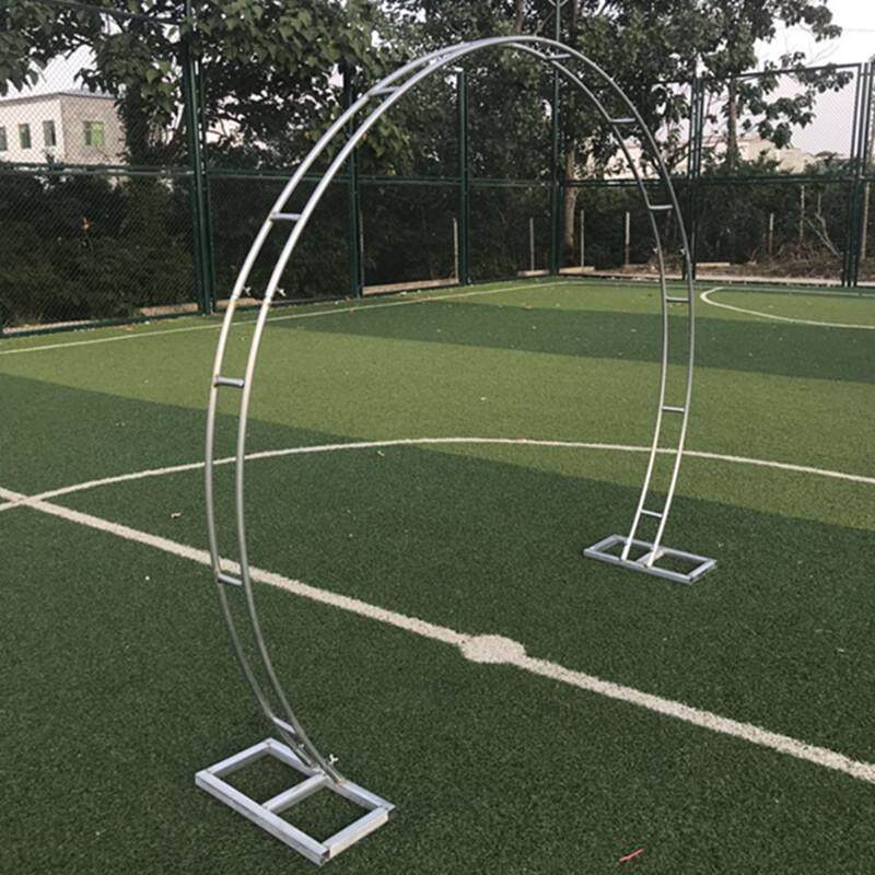 艺圆环道具婚庆拱门双杆舞台花qd4d铁草坪门背景婚礼户外新款圆弧