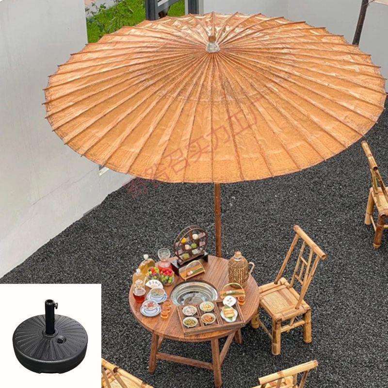 古风油纸伞防雨大煮茶货源充足中式围炉庭院防晒遮阳伞户外伞