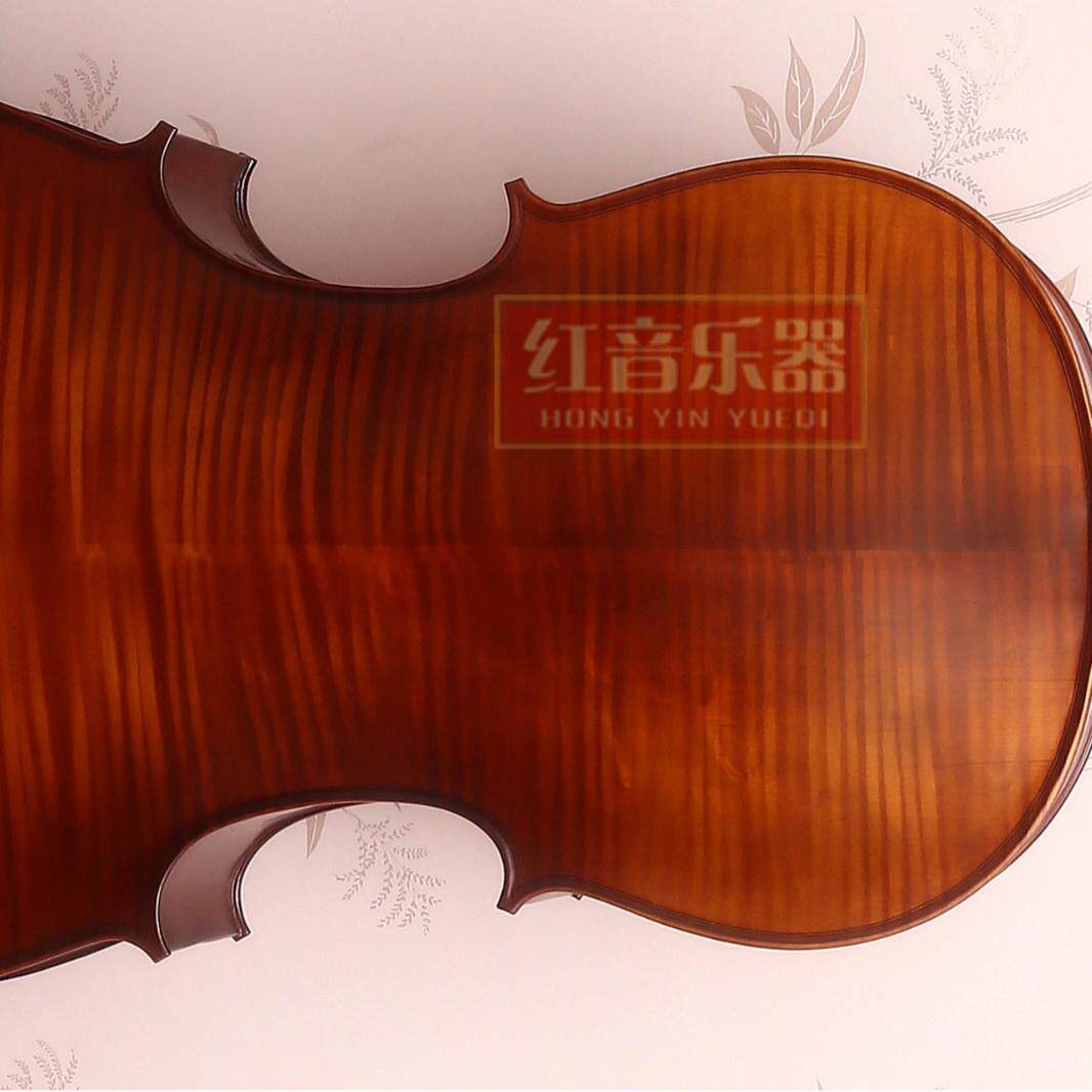 云杉实木成人花纹大提琴 初学者练习儿童大提琴手工制作练习琴