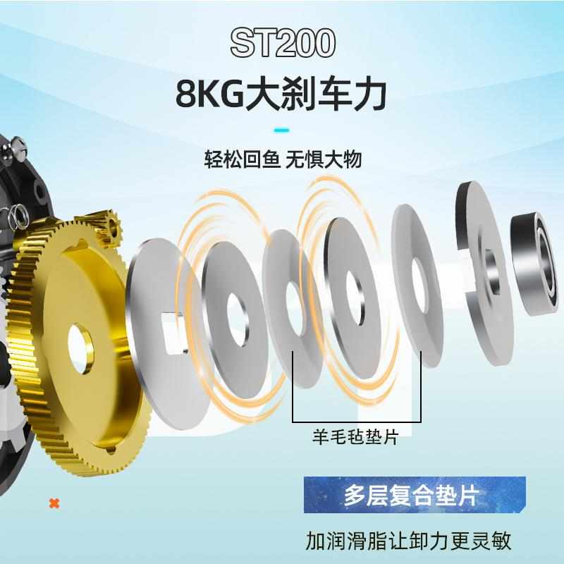 比灵斯水滴轮路亚微物泛用打黑雷强专用远投防炸线超轻鱼轮筏钓轮