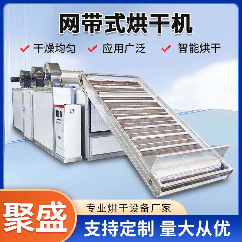 网带式净水颗粒烘干机 活性炭干燥设备 玉米颗粒中药颗粒烘干机